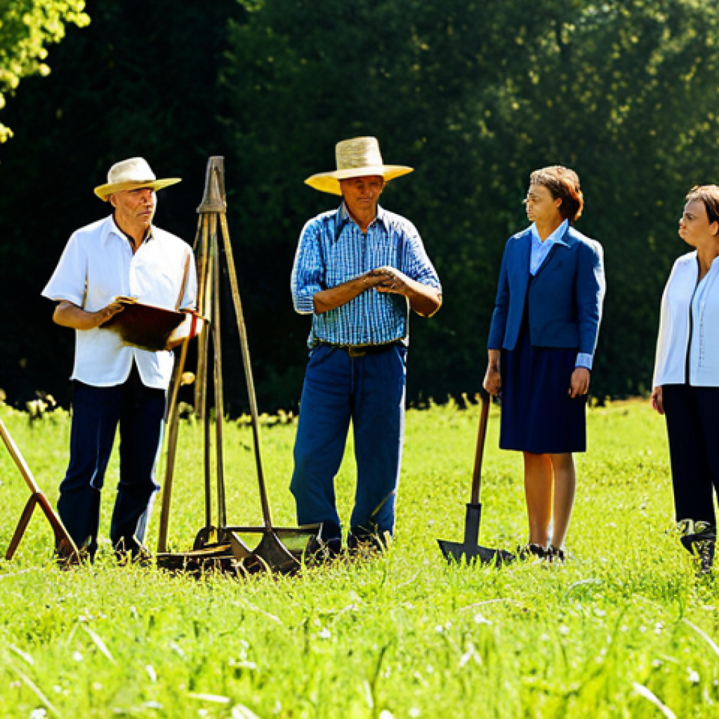 농촌관광지도사와 고객 니즈 분석 - **Image Prompt:** "A rural tourism guide, fully clothed in professional attire, explaining tradition...