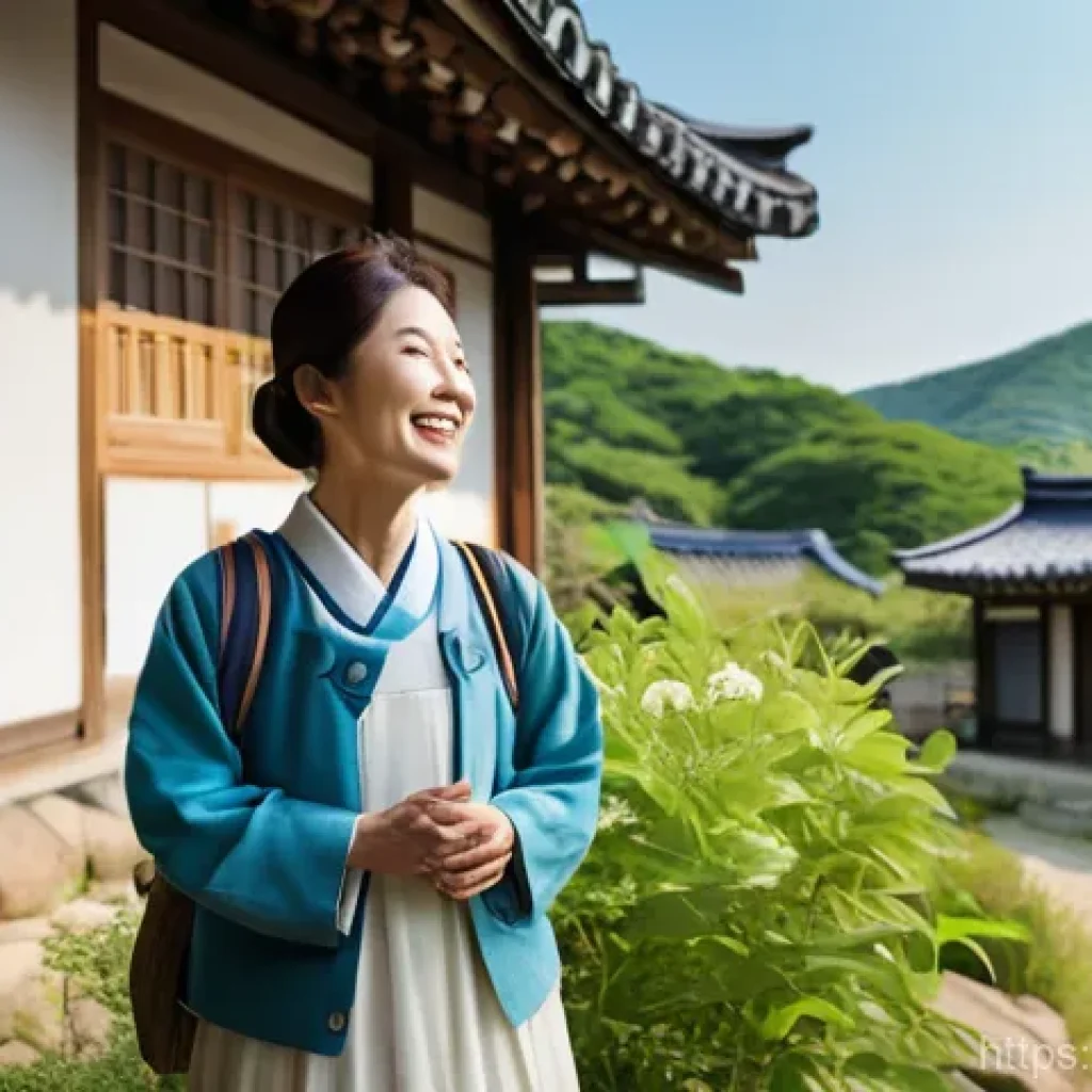 농촌관광지도사와 교육 콘텐츠 제작 - The Engaging Rural Tourism Guide**
    "A warm and engaging female rural tourism guide, in her late ...