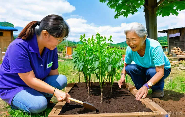 농촌관광지도사 커리어 전환 성공담 - **Image Prompt: Wellness and Healing in Nature**
    A serene and peaceful natural landscape in a So...