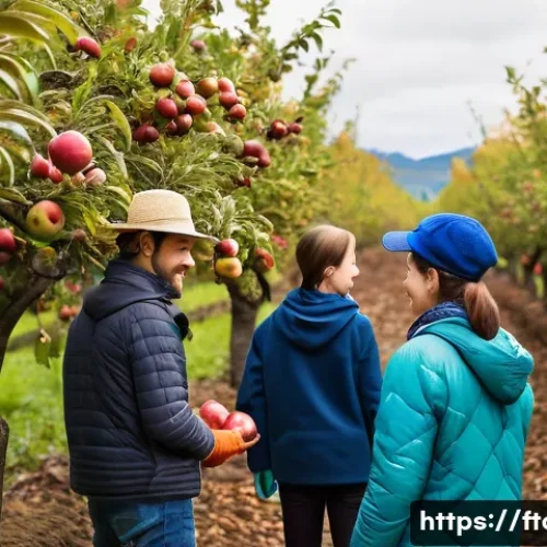 Home 32 농촌관광지도사 관련 직업 - A vibrant rural tourism experience scene showing a diverse group of visitors including families, tee...